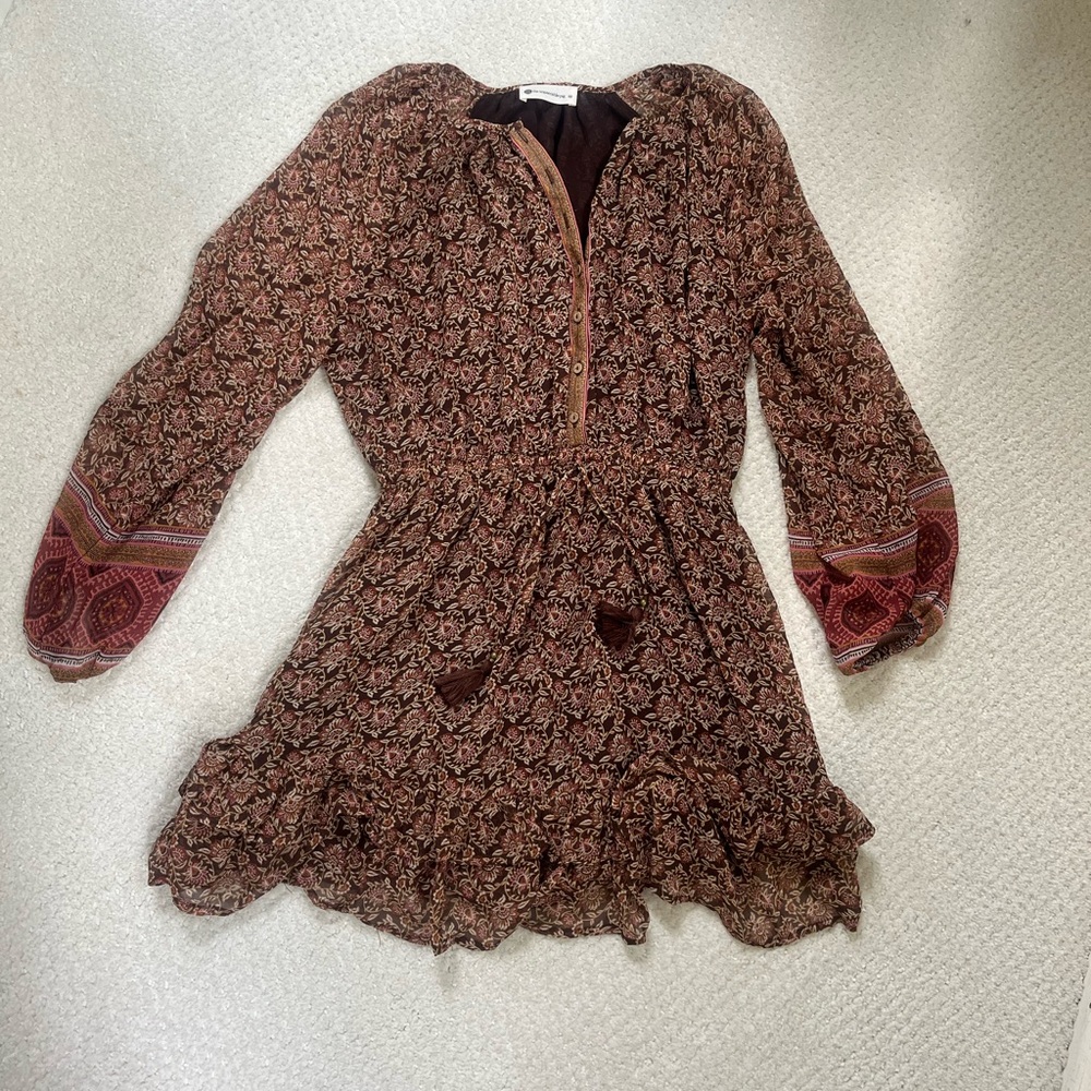 Boutique Style Tie waist button up dress